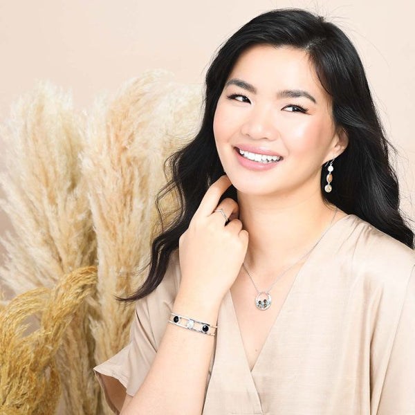 Bubbles Necklace Multi Element Mayflower Beach Sterling Silver