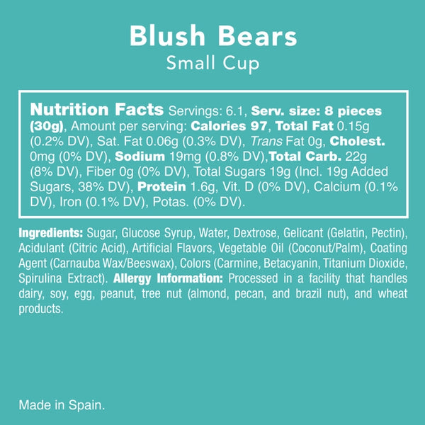 Blush Bears Fruit Gummies 6.5oz