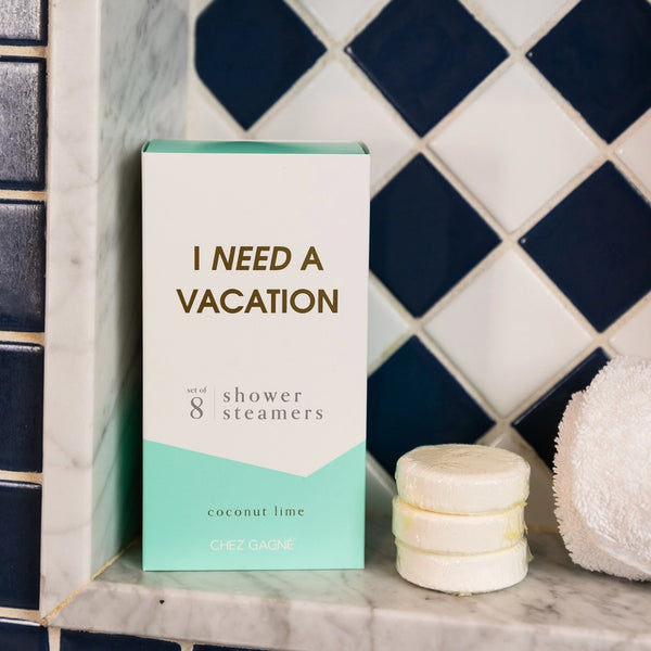 I Need A Vacation Shower Shower Steamers Coconut Lime