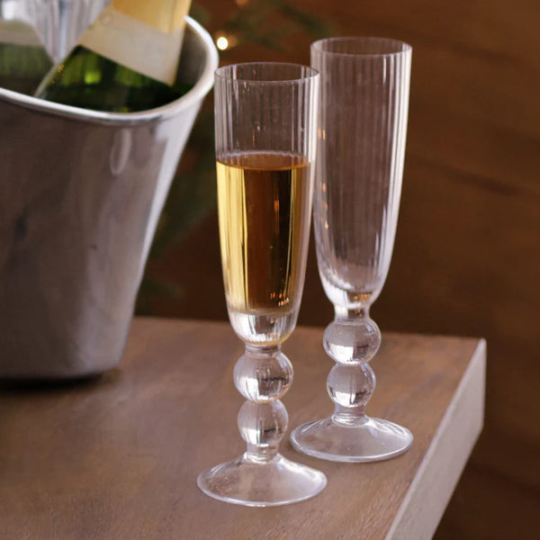 Venice Champagne Flute Glass Set of 4