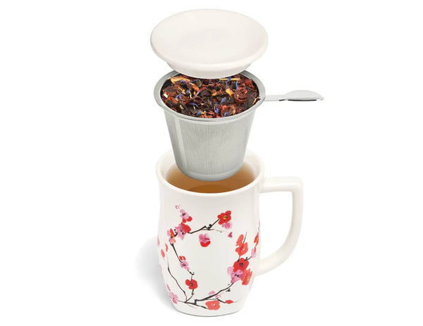 Fiore Steeping Cup with Infuser Sakura 14oz