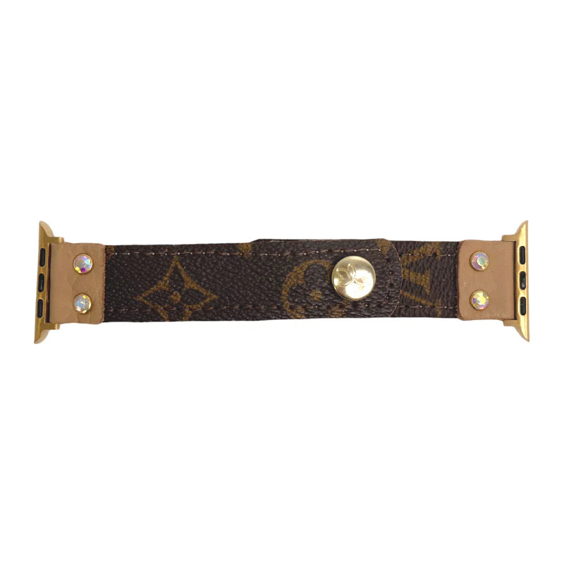 Upcycle LV Apple Watch Band LV & Bronze 38/40/41 – Giftology  display picture 1