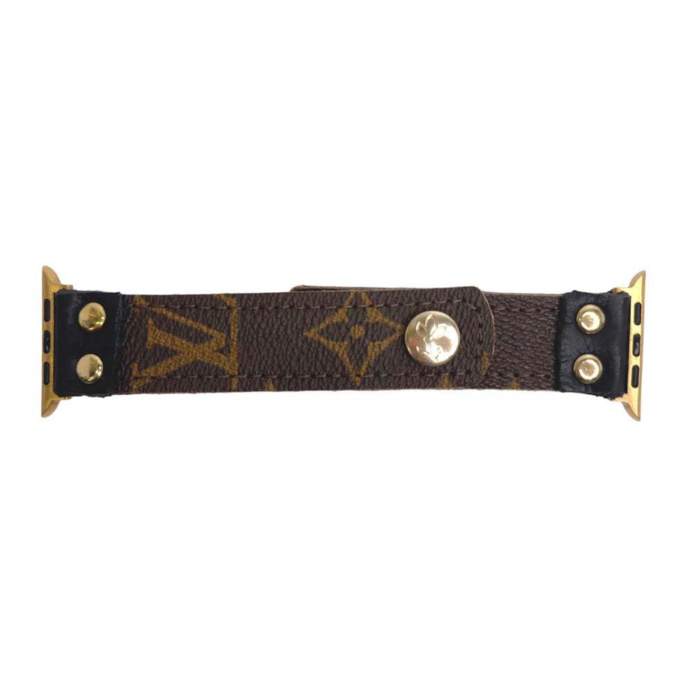 Upcycled Louis Vuitton Apple Watch band (38-41mm) Beaudin Wholesale - LV Apple Watch Band | Upcycled Designer  main image 4