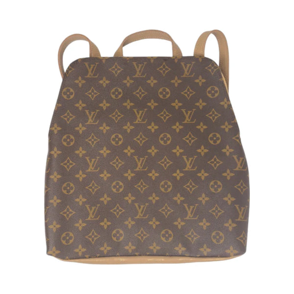 Upcycled Louis Vuitton Backpack in Bronze Leather Full Front 12x12x4