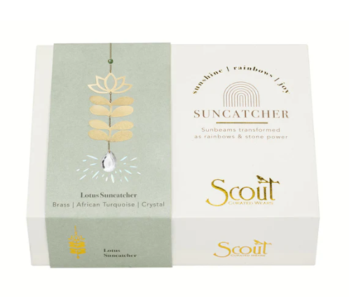 Suncatcher - Lotus/African Turquoise