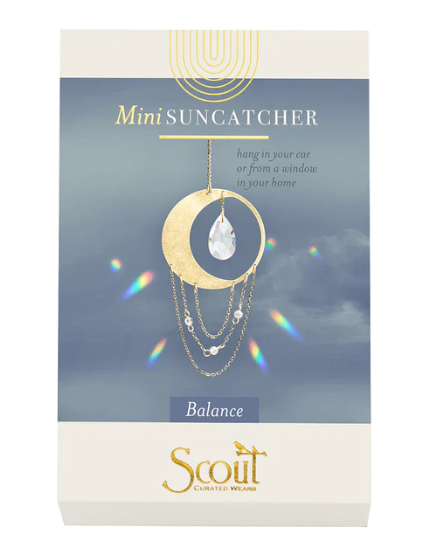 Mini Suncatcher - Crescent Moon/Balance