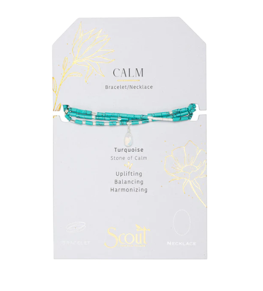 Teardrop Stone Wrap Bracelet/Necklace
