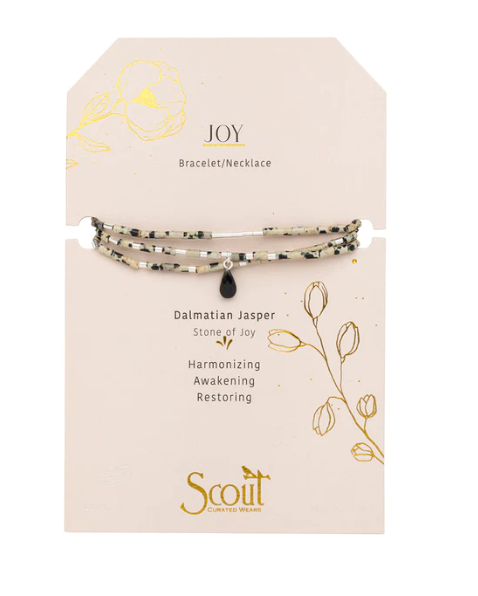 Teardrop Stone Wrap Bracelet/Necklace