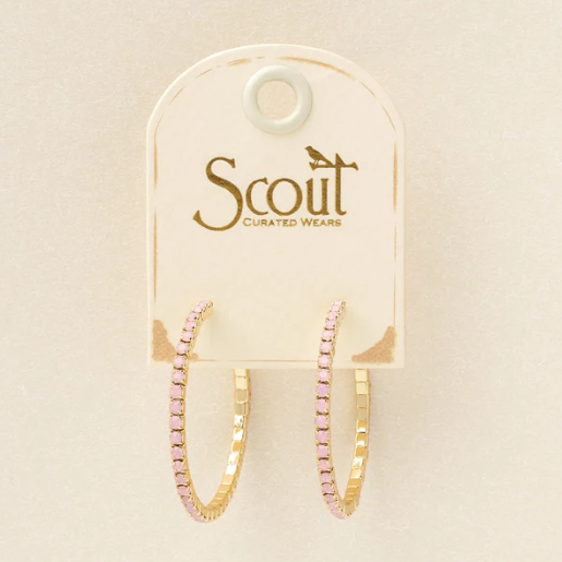 Sparkle & Shine Small Rhinestone Hoop Earrings