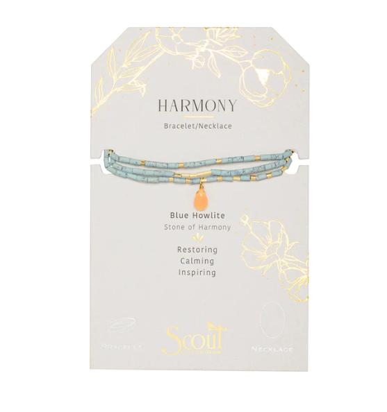 Teardrop Stone Wrap Bracelet/Necklace