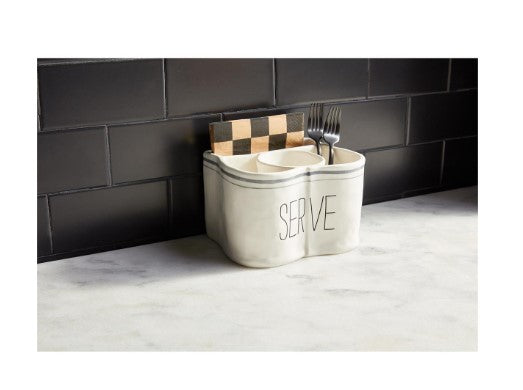 Serve Utensil & Napkin Caddy Set