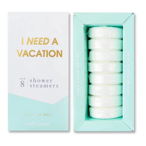 I Need A Vacation Shower Shower Steamers Coconut Lime