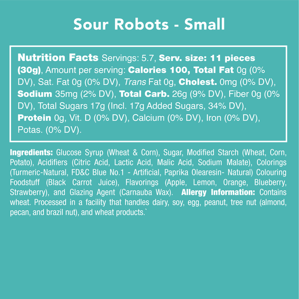 Sour Robots Gummies 6oz