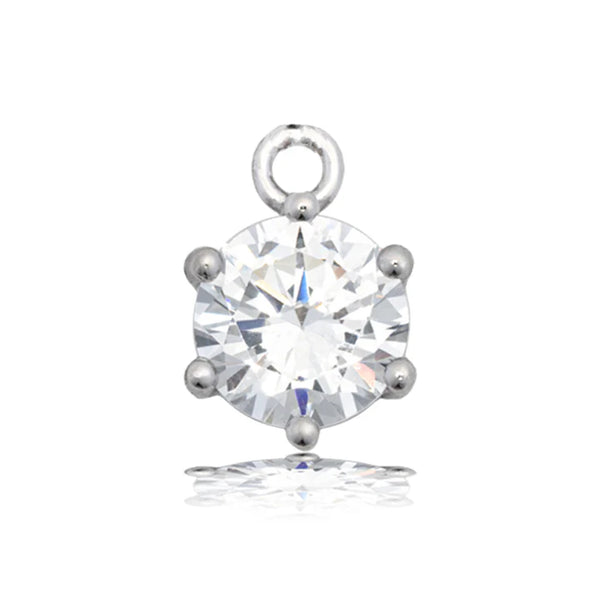 Aqua Fire Agate Gemstone Bracelet with Shine Like A Diamond Sterling Silver Charm