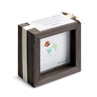 Friends Grow Together Shadow Box 4"
