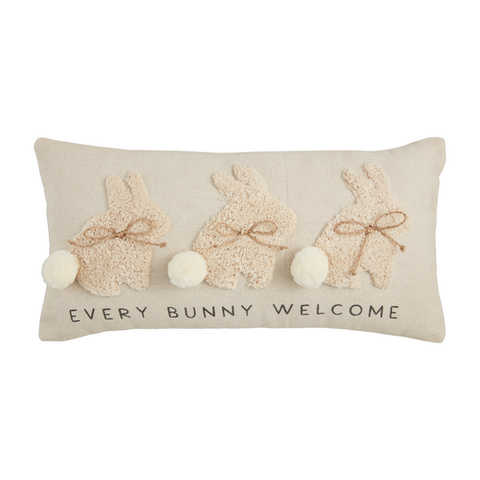 Lumbar Tufting Bunny Pillow 10x20