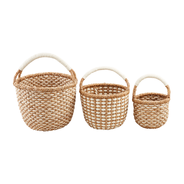 Cream Woven Basket Set