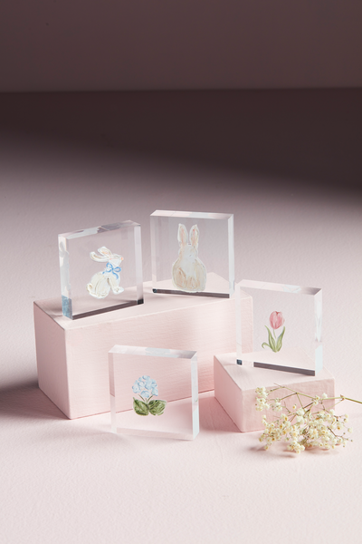 Bow Bunny Acrylic Block