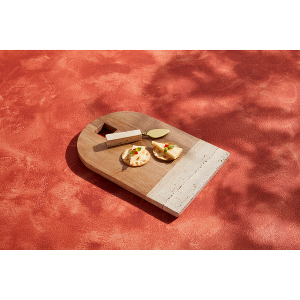 Rounded Travertine Board Set