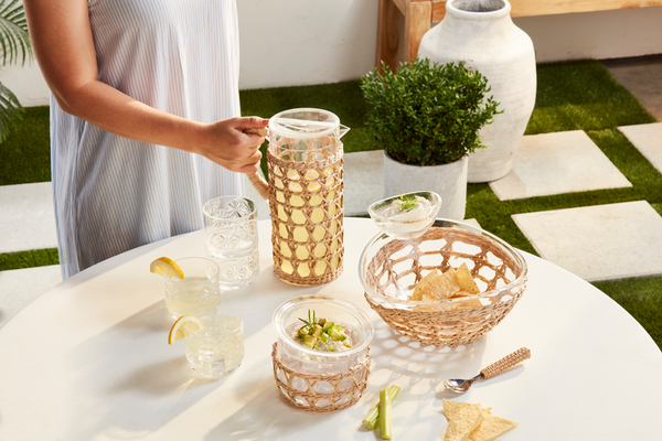 Woven Acrylic Chip & Dip Set