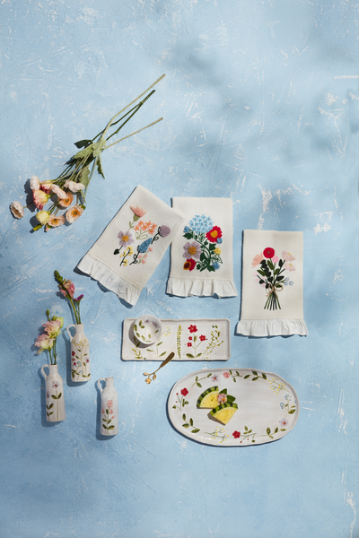 Yellow Flower Stem Vase