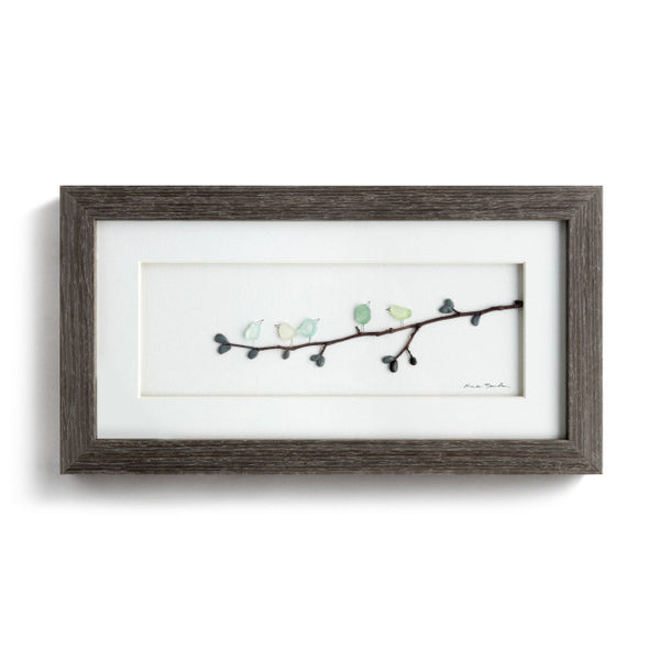 Five of a Kind Wall Art Gray 15x8