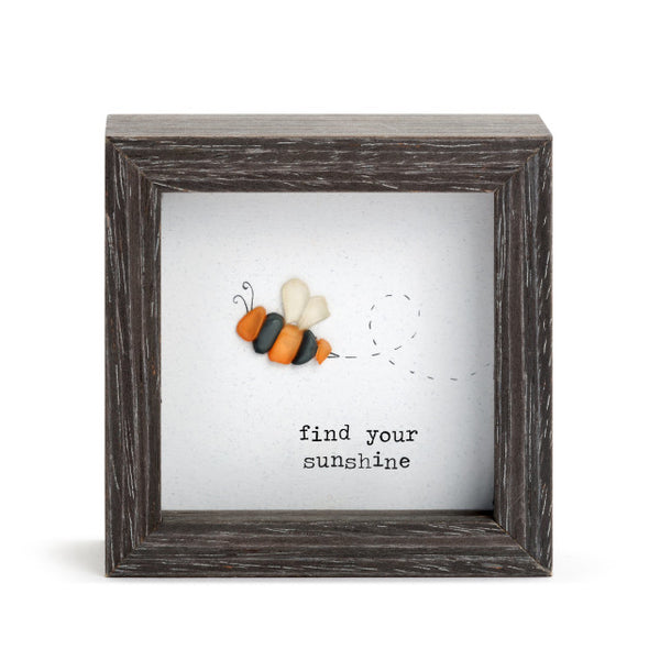 Find Your Sunshine Shadow Box 4"