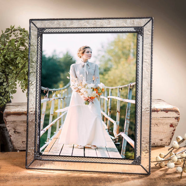 Vintage Wedding Picture Frame 8x10 Horizontal/Vertical
