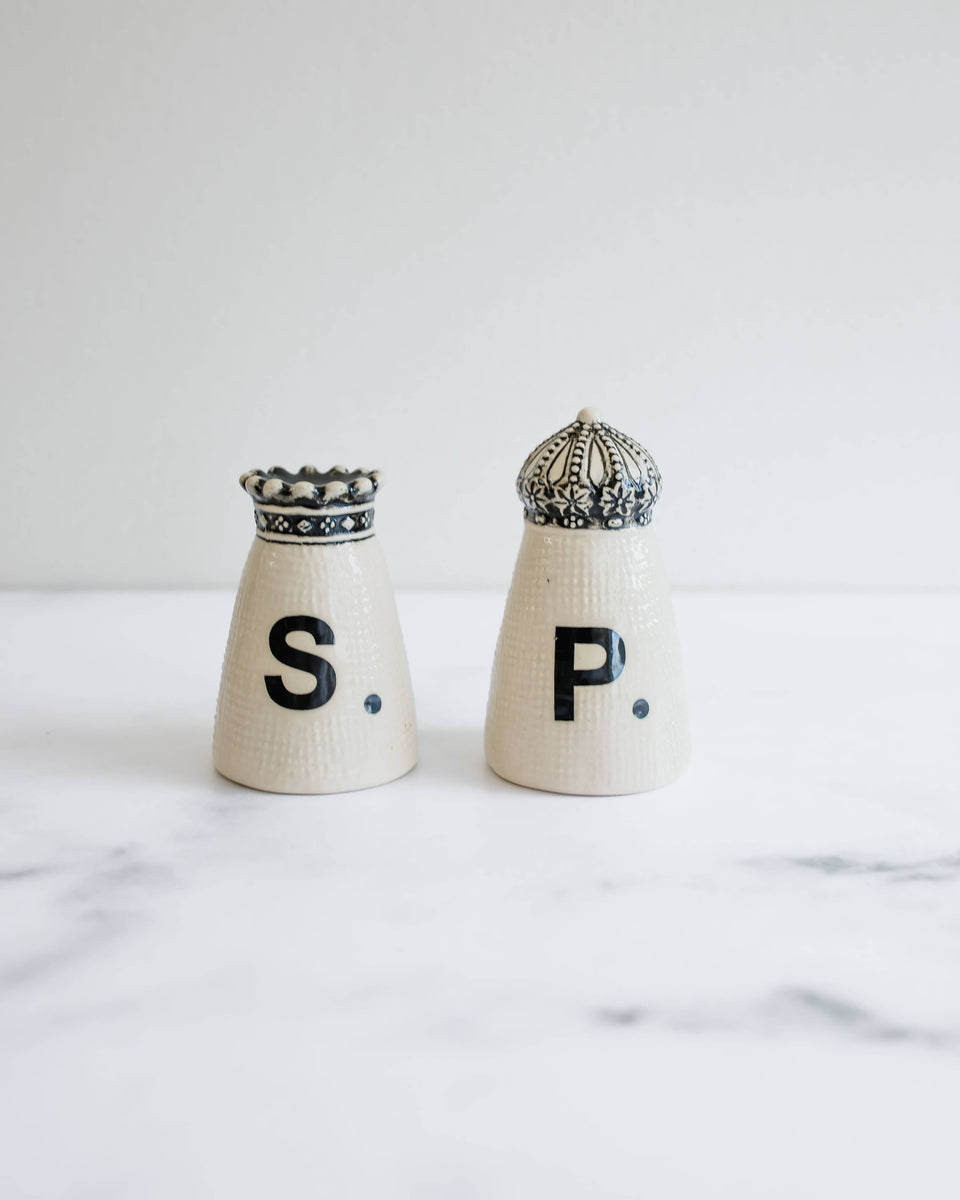 Rae Dunn salt on sale pepper shakers