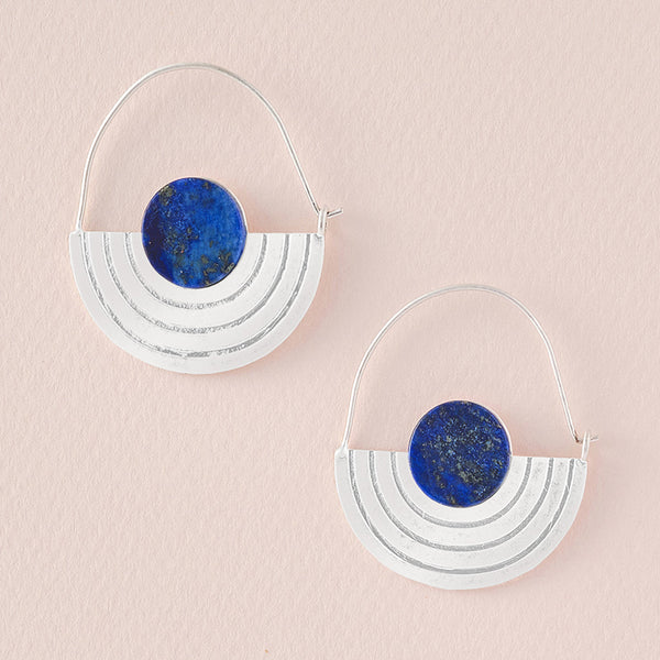 Stone Orbit Earrings