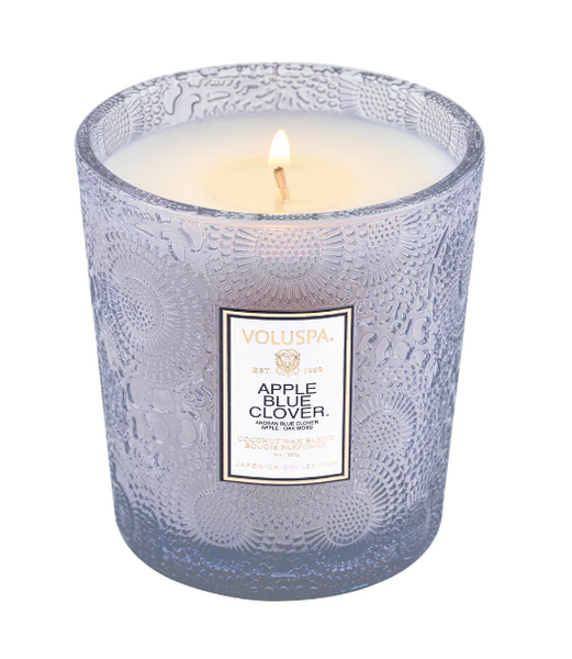 Apple Blue Clover Candle