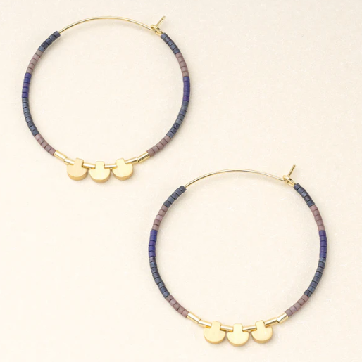 Chromatic Miyuki Large Hoops