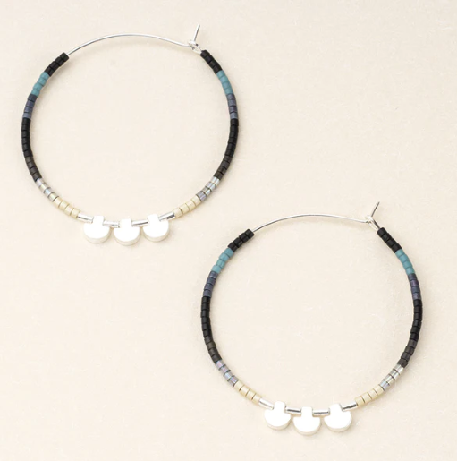 Chromatic Miyuki Large Hoops