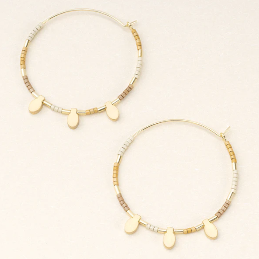 Chromatic Miyuki Large Hoops