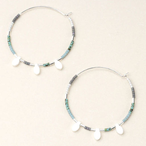 Chromatic Miyuki Large Hoops
