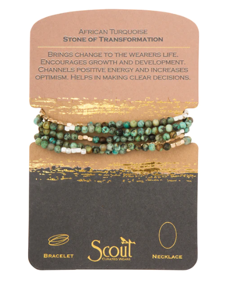 Stone Wrap Bracelet/Necklace
