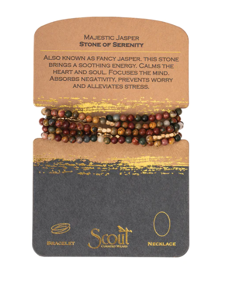 Stone Wrap Bracelet/Necklace