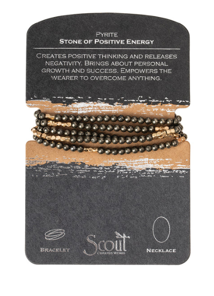Stone Wrap Bracelet/Necklace