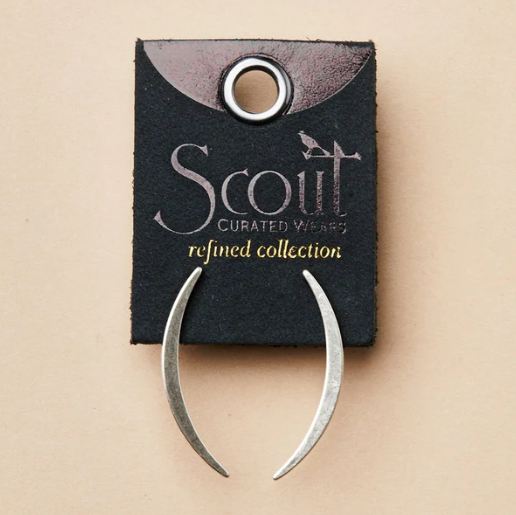 Refined Earring Collection - Gibbous Slice Stud