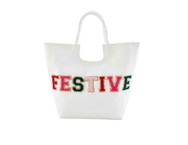 Holiday Canvas Patch Totes