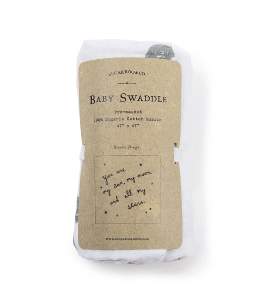 Swaddle Blanket Organic Cotton Muslin 47x47