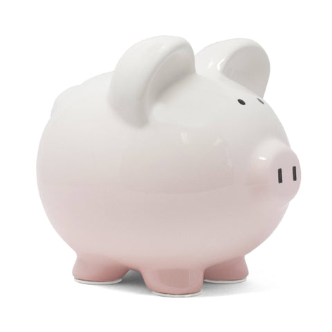 Pink Ombre Pig Bank