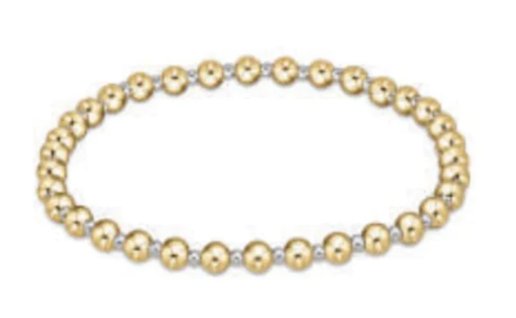 Classic Mixed Metal Pattern Bracelets