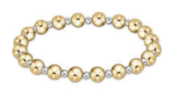 Classic Mixed Metal Pattern Bracelets