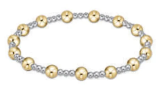 Classic Mixed Metal Pattern Bracelets