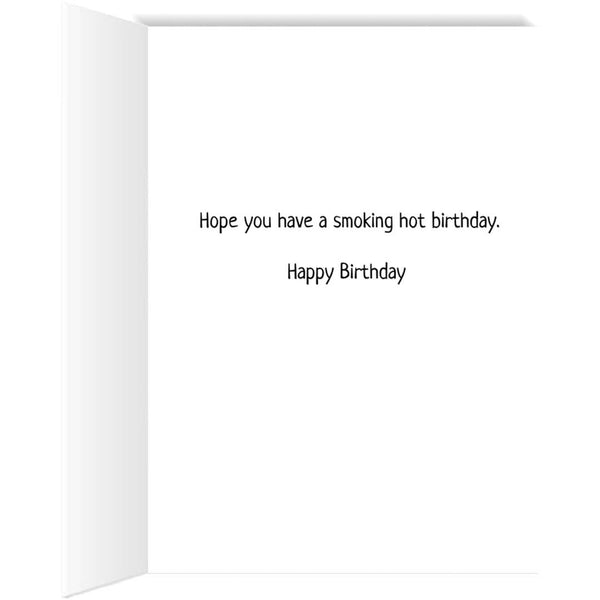 Candles on Fire - Funny Birthday Card