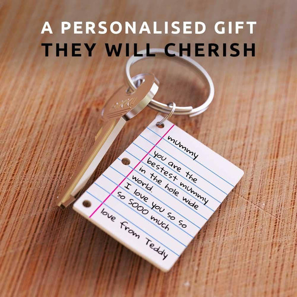 Little Letter Shrink Keyring | Personalized Gift