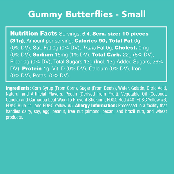 Gummy Butterflies 7oz