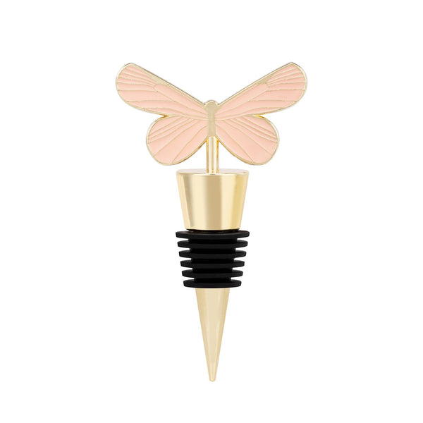 Pink & Gold Butterfly Bottle Stopper