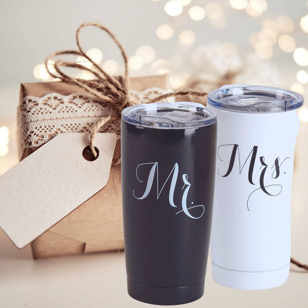 Mr. & Mrs. Stainless Steel Tumbler Set